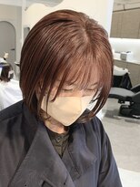 エルモ(ELMO.)&nbsp;コーラル 暖色系カラー　ボブスタイル