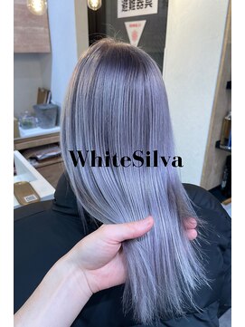 シャルムバイケンジ(Charm.by KENJE) 【ホワイトシルバー】似合わせカット/トリートメント/カラー