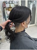 ツーブロック女子スパイラルパーマ２０代３０代４０代
