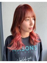 シレナバイアルティナ 辻堂店(sirena by artina)&nbsp;ブラッドオレンジ-インナーカラー-インナーカラーオレンジ