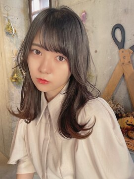 カシュカシュ 表参道(cache cache) ワイドバングフルバングシースルーぱっつん前髪おくれ毛