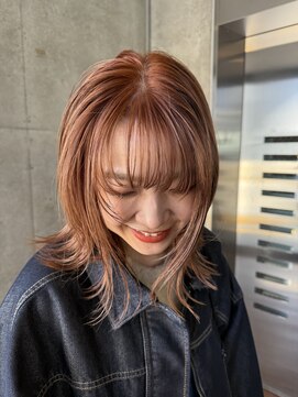 ルーフ 町田店(LUFE) 2bleach～ orange beige 担当maho