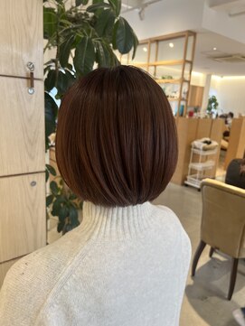 アドラーブル 万代店 (adorable) 大人可愛い丸みボブピンクラベンダーベージュ