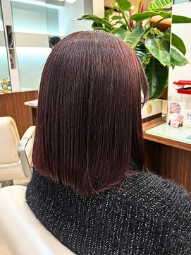 ヘアーアンドエステ ハラダ 滝ノ水店(Hair&Esthe Harada) 艶髪ブラウン/ミディアムボブ/髪質改善