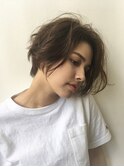 【前髪長め】　束感ヘルシーパーマショート　【下高井戸】