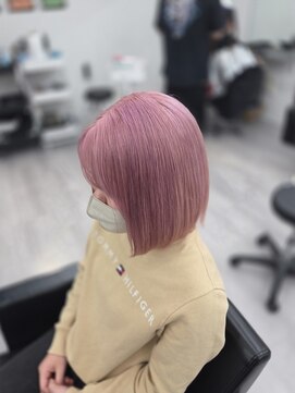 ミステル(MISTEL) ペールピンクボブ