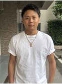 アシメショートアップバング