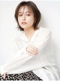 本厚木◎くびれボブ髪質改善トリートメントこなれミディベージュ