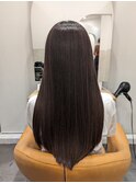 ココアベージュ髪質改善ストレート