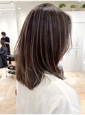 ハイライトバレイヤージュダブルカラーケアブリーチ20代30代