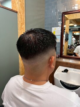 スタンドバーバー 柏(STAND BARBER) MEN’S HAIR/ブルーブラック/フェザーパーマ/ 柏