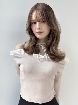 ランテルディ 渋谷(LANTERDIT) 【LANTERDIT】レイヤーカット/ミルクティーベージュ/くびれ/Risa