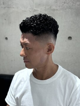 メッツ 原宿(METS) MEN'S/極道パーマ×スキンフェード/短髪/メンズパーマ