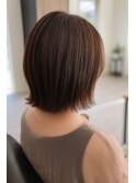 ナチュラルブラウン×外ハネボブ