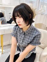 ユイマァル 岡山(YUIMARL) 岡山レイヤーボブ20代30代40代ハッシュカットフェイスレイヤー