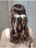 【ハーフアップ】結婚式/お呼ばれヘア/横浜/ヘアアレンジ