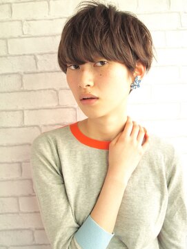 ナヌーク シブヤ(nanuk shibuya) Hiromi ×　ルミエールカラーアッシュ系×柔かマッシュショート