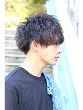 ネイビー(NAVY) サイドシルエットも決まるネープレススマートマッシュ☆ビジカジ