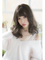 ミエル ヘア 新宿(miel hair) モノトーングレージュハイライトグラデーションカラー