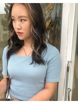 ヘアデザイン ソラ(Sola) サマーフェイスフレーミングカラー×サイドウェーブヘア