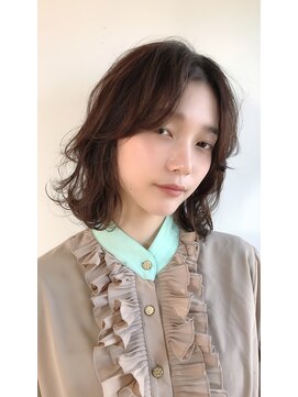 ノンダメージサロン ステラバイボヌール(Stella by Bonheur) ラフウェーブ/オリーブアッシュ/ボブルフ