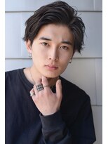 メーヴェ(Mowen)&nbsp;mowen 南堀江　７：３パート　ウェットスタイリング　パーマヘア