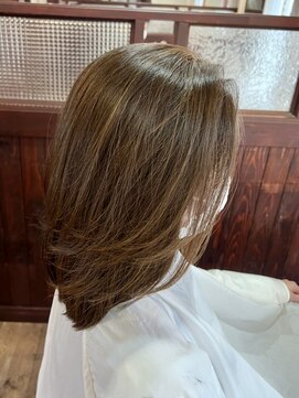 TJ天気予報 ルルル 脱白髪染めカラー★かきあげバング
