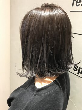 ヘアブランコブランコ 横浜(hair blanco_blanco) 20代シースルーハイライトラベンダーカラーナチュラルストレート