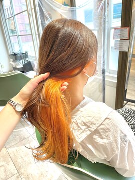 リーフ 王寺店(LEAF≠) 《ブリーチカラー/オレンジインナー》