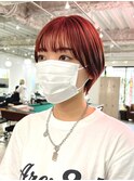 赤髪ショート/ニュアンスカラー/ブリーチ/髪質改善/下北沢