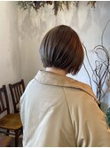 ash beige × short bob