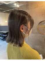 アノイ ポム(annoii_pom)&nbsp;透け感グレージュ