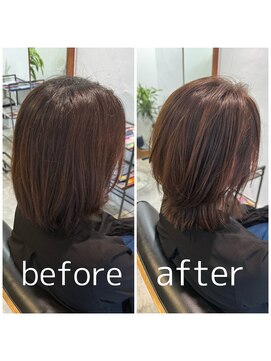 スピカ(SPICA) 【ケアカラーコース】お客様施術事例