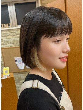 ソルソル(sol.sol.) ナチュラルなボブ×インナーカラー