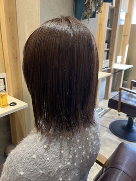 ハープット 府中けやき並木店(HearPut) ミディアム/ボブ/外ハネ/ベージュカラー