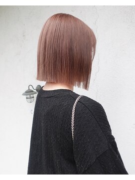 シェミール(CHEMIR) ミルクティーベージュ×切りっぱなしボブ【四日市】