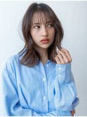 セミディ/シアンカラー/大人かわいい/レイヤーカット
