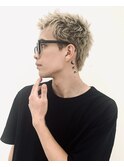 スパイキーショート/ハイトーンカラー/ベリーショート/府中