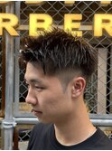 ツーブロックショート