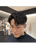 【滝口】シャドウパーマ アップバング