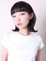 ヨファ ヘアー 芦屋店(YOFA hair)&nbsp;似合わせカット小顔前髪ボブルフ黒髪ミディアムレイヤー1202