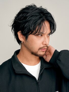 フィフス 渋谷(fifth) 自然な毛流れでラフにキマるセンターパート×フェザーパーマ