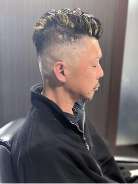 バーバーバー 都賀(BARBER-BAR) ニュアンスパーマ　メッシュ