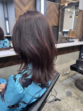 ペイププロドアイコン 博多(Peyp prod ICON) ブリーチなし6トーンピンクラベンダーレイヤーカット SAKI