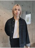 =メンズボブ/フェザーパーマ／MEN’S HAIR/ブルーブラック