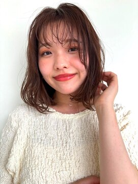 カバーヘアアンドスパ ブリス 浦和(COVER HAIR&SPA bliss) ふんわりボブ×フェミニン/大人ガーリー/ココアブラウン/p浦和