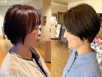 シンク 豊中店(sync)の写真/前髪や顔まわりの長さで印象はガラッと変わる！スタイルに悩んでいる方へsync豊中店にお任せください◎