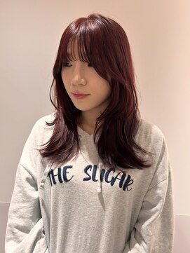 マイル 渋谷(mile) ブリーチなしカシスレッド