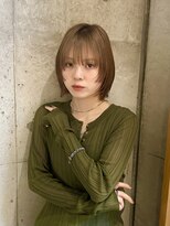 フィルムス 横浜(FILMS+)&nbsp;ミルクブラウン/ボブ／オリーブページュ/ブリーチなし/横浜+