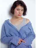 【Bonne Nouvelle】カーキベージュ+しなやかな縦揺れパーマ